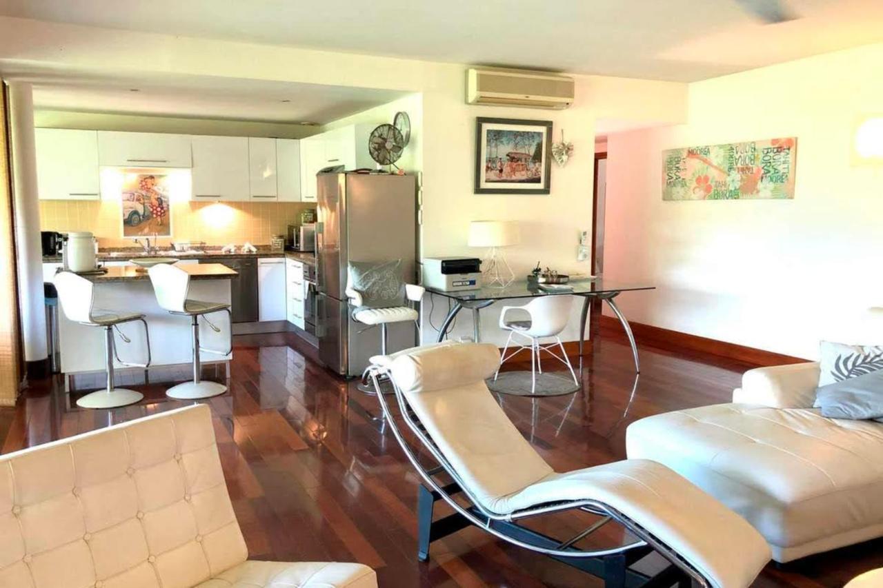 Sunset Beach Carlton- Tahiti - Beachfront Luxury Residence & Pool - 4 Pers 푸나우이아 외부 사진